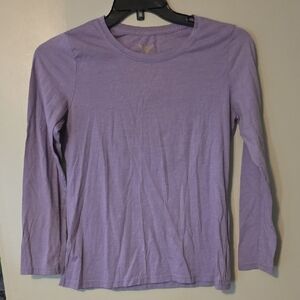 Faded Glory Purple Crewneck Long-Sleeve Tee
